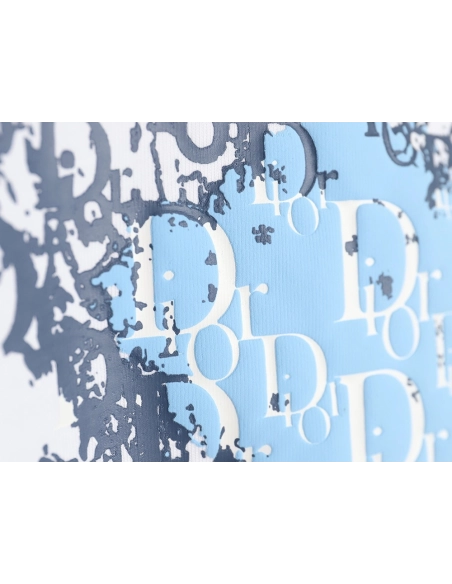 Dior heart monogram letter foam print short sleeves,Dior