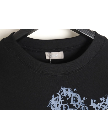 Dior heart monogram letter foam print short sleeves TSK1,Dior