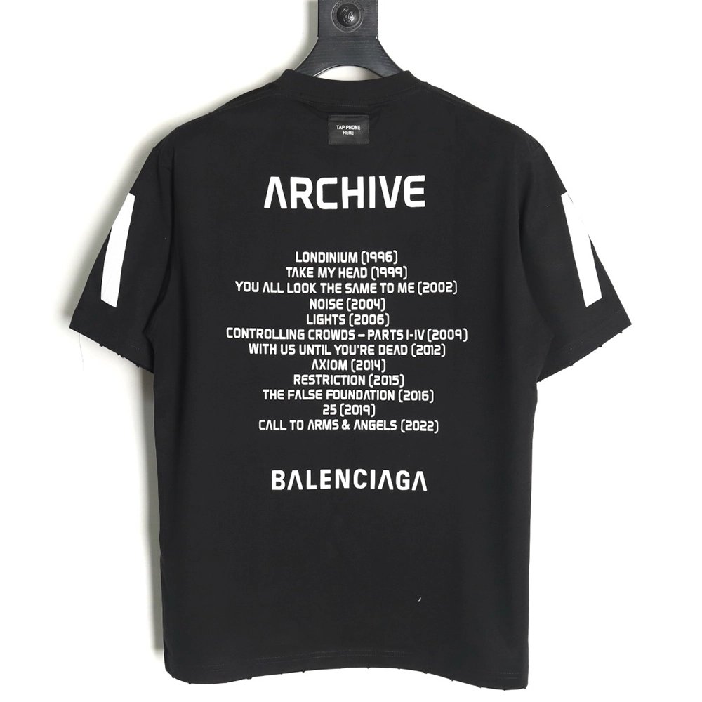 Balenciaga cracked arrow print short sleeves TSK1,Balenciaga