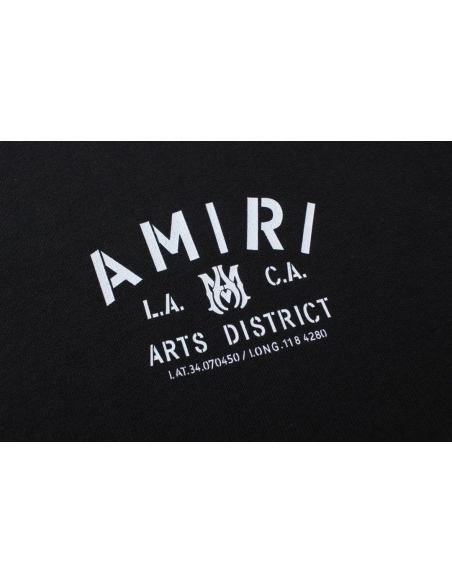 Amiri Angel Letter Design Cracked Seam Short Sleeve,Amiri T Shirt,Tshirt,APPAREL