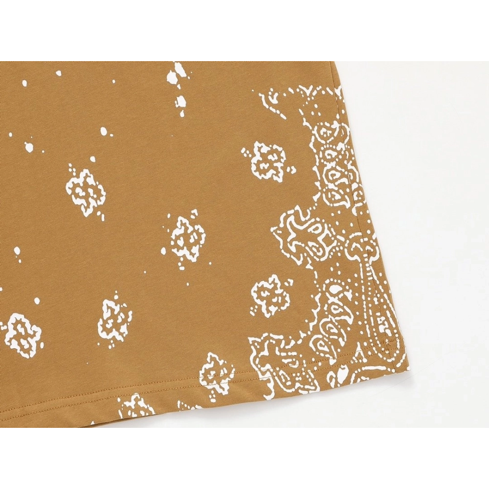 Amiri Cashew Flower Embossed Short Sleeve T-shirt,Amiri T Shirt,Tshirt,APPAREL