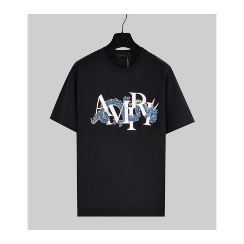 Amiri Colorful Print Craftsmanship Cotton Short Sleeve T-shirt,Amiri T Shirt,Tshirt,APPAREL