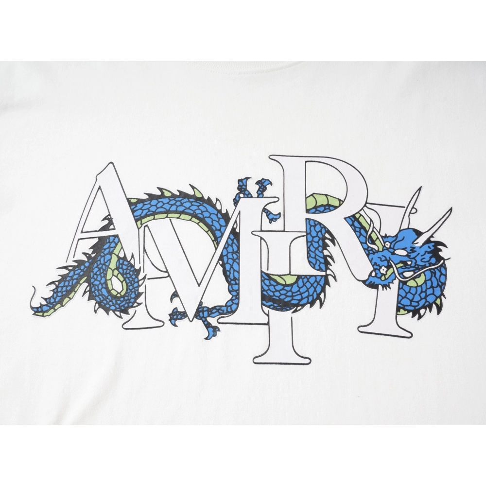 Amiri Colorful Print Craftsmanship Cotton Short Sleeve T-shirt,Amiri T Shirt,Tshirt,APPAREL