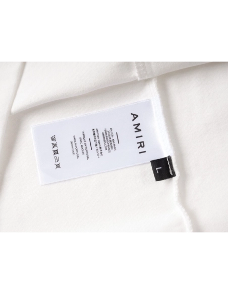 Amiri Colorful Print Craftsmanship Cotton Short Sleeve T-shirt,Amiri T Shirt,Tshirt,APPAREL