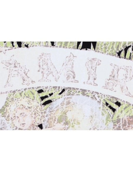 Amiri Angel Letter Design Cracked Seam Short Sleeve,Amiri T Shirt,Tshirt,APPAREL