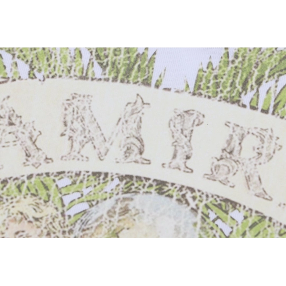 Amiri Angel Letter Design Cracked Seam Short Sleeve,Amiri T Shirt,Tshirt,APPAREL