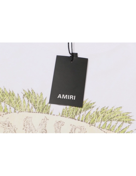 Amiri Angel Letter Design Cracked Seam Short Sleeve,Amiri T Shirt,Tshirt,APPAREL