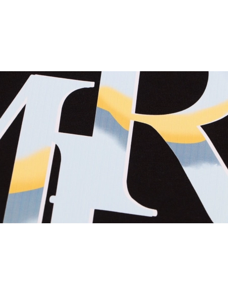 Amiri Angel Letter Design Cracked Seam Short Sleeve,Amiri T Shirt,Tshirt,APPAREL