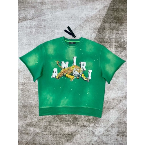 Amiri New Vintage Washed Distressed Short Sleeve T-shirt,Amiri T Shirt,Tshirt,APPAREL