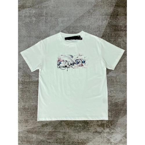 Amiri cashew flower print short-sleeved rear paste print T-shirt,Amiri T Shirt,Tshirt,APPAREL