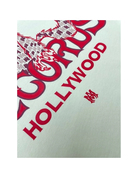 Amiri New Red Wolf Printed Short Sleeve T-shirt,Amiri T Shirt,Tshirt,APPAREL