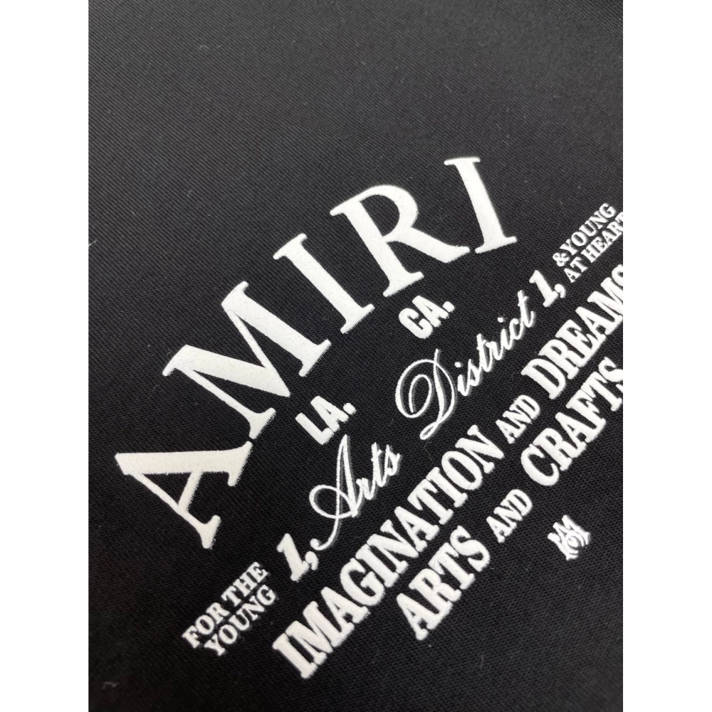 Amiri New Logo Letter Short Sleeve T-shirt,Amiri T Shirt,Tshirt,APPAREL