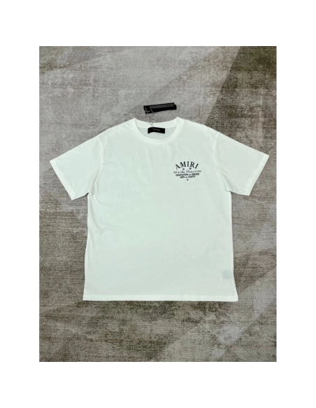 Amiri New Logo Letter Short Sleeve T-shirt,Amiri T Shirt,Tshirt,APPAREL
