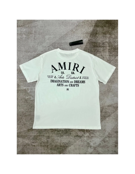 Amiri New Logo Letter Short Sleeve T-shirt,Amiri T Shirt,Tshirt,APPAREL