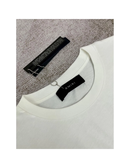 Amiri New Logo Letter Short Sleeve T-shirt,Amiri T Shirt,Tshirt,APPAREL