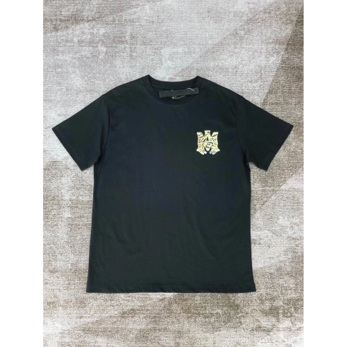 Amiri New leopard print short-sleeved T-shirt,Amiri T Shirt,Tshirt,APPAREL