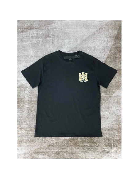 Amiri New leopard print short-sleeved T-shirt,Amiri T Shirt,Tshirt,APPAREL