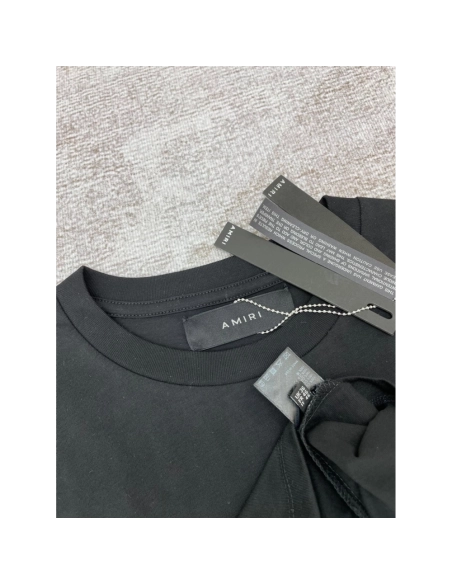 Amiri New leopard print short-sleeved T-shirt,Amiri T Shirt,Tshirt,APPAREL