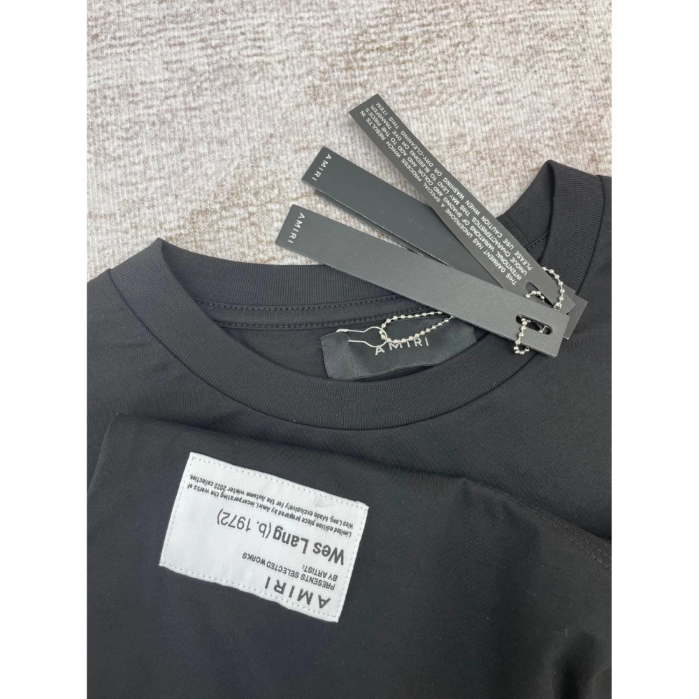 Amiri New joint Sanskrit short-sleeved digital direct spray Sanskrit skull printt T-shirt,Amiri T Shirt,Tshirt,APPAREL