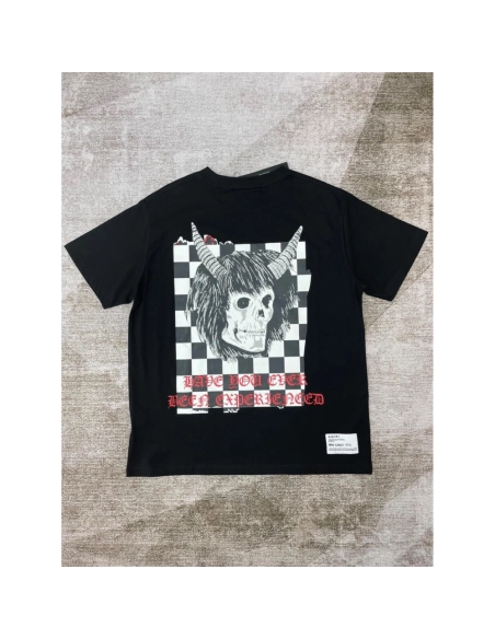 Amiri New joint Sanskrit short-sleeved digital direct spray Sanskrit skull printt T-shirt,Amiri T Shirt,Tshirt,APPAREL