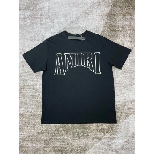 Amiri New Sun Avatar Black Short Sleeve T-shirt,Amiri T Shirt,Tshirt,APPAREL