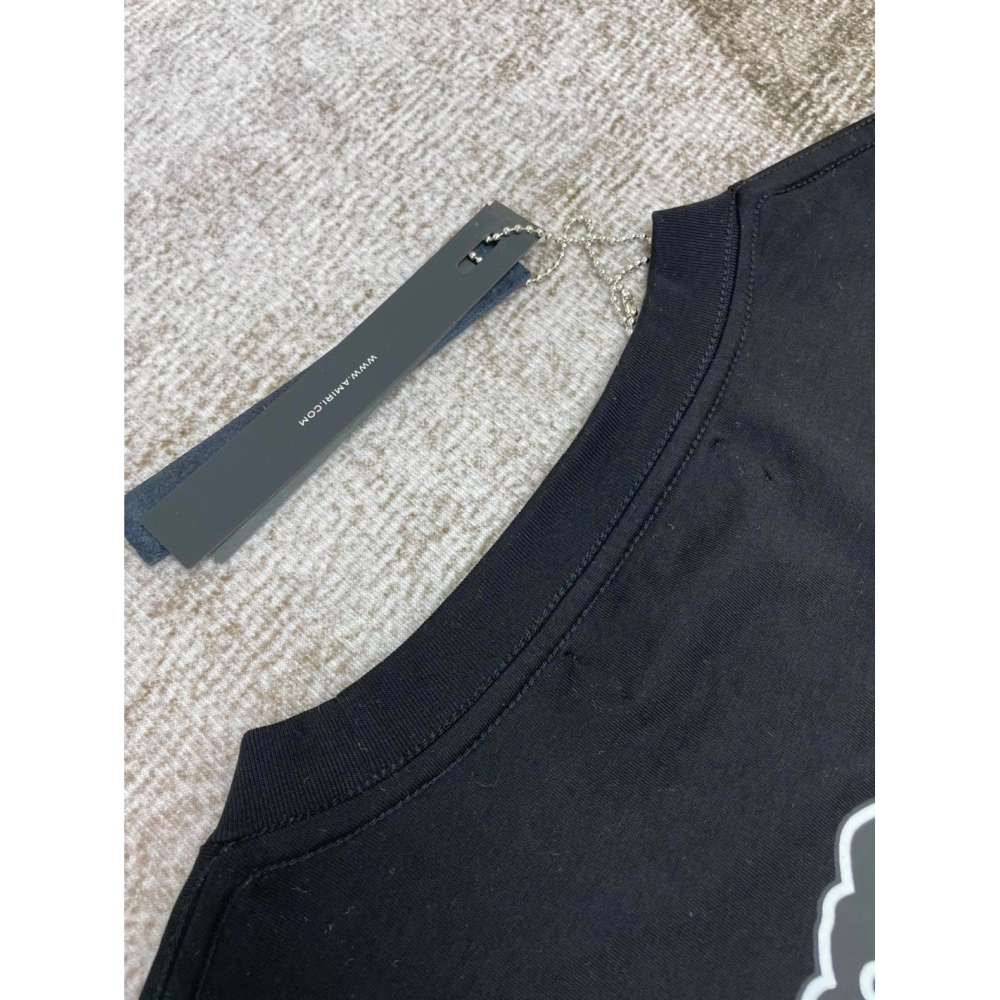 Amiri New Logo Collaboration Short Sleeve T-shirt,Amiri T Shirt,Tshirt,APPAREL
