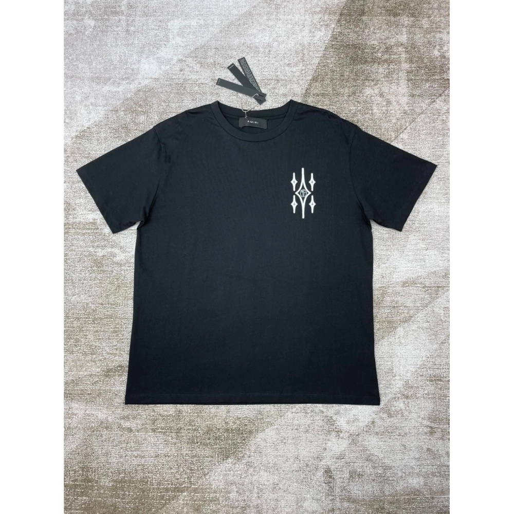 Amiri New Logo Letter Short Sleeve T-shirt,Amiri T Shirt,Tshirt,APPAREL