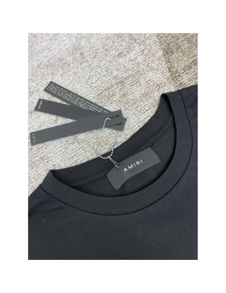 Amiri New Logo Letter Short Sleeve T-shirt,Amiri T Shirt,Tshirt,APPAREL
