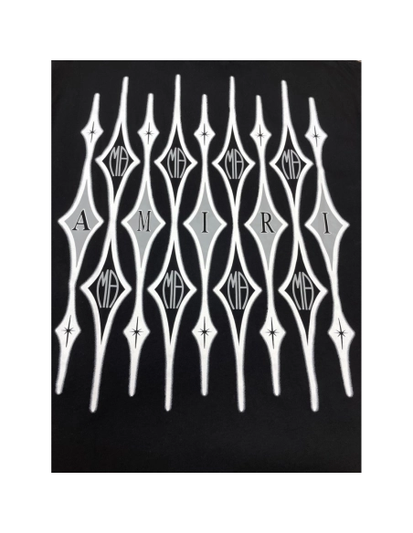 Amiri New Logo Letter Short Sleeve T-shirt,Amiri T Shirt,Tshirt,APPAREL