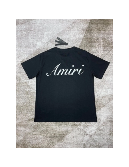 Amiri New Logo Letter Short Sleeve T-shirt,Amiri T Shirt,Tshirt,APPAREL
