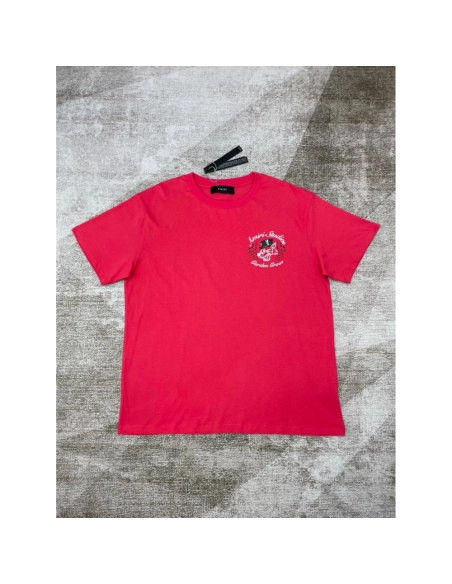 Amiri New Wolf Head Printed Short Sleeve T-shirt,Amiri T Shirt,Tshirt,APPAREL