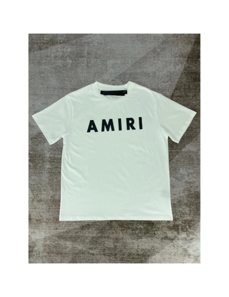 Amiri New big letter short-sleeved logo big letter black printt T-shirt,Amiri T Shirt,Tshirt,APPAREL