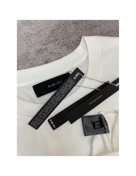 Amiri New big letter short-sleeved logo big letter black printt T-shirt,Amiri T Shirt,Tshirt,APPAREL