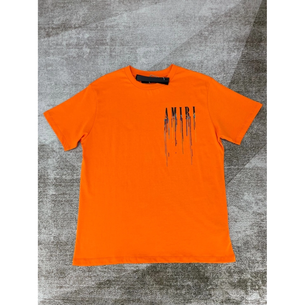 Amiri New colorful short-sleeved rear printt T-shirt,Amiri T Shirt,Tshirt,APPAREL