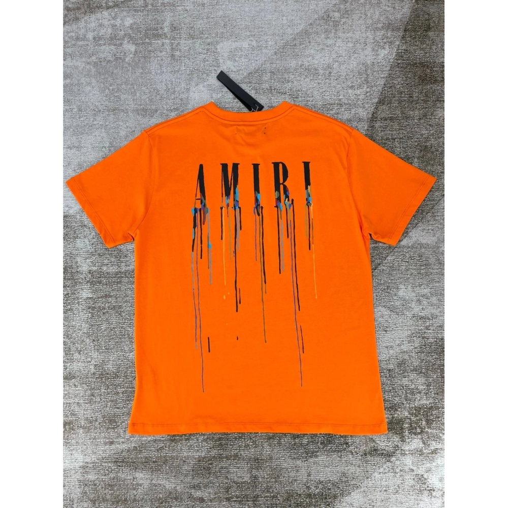 Amiri New colorful short-sleeved rear printt T-shirt,Amiri T Shirt,Tshirt,APPAREL