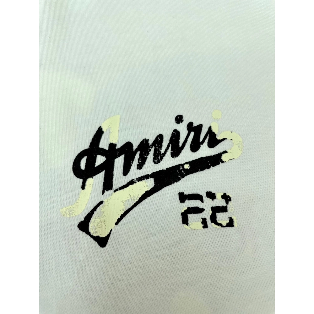 Amiri New Cracked Logo Printed Short-Sleeve T-shirt,Amiri T Shirt,Tshirt,APPAREL