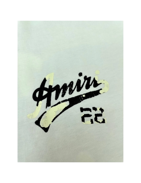 Amiri New Cracked Logo Printed Short-Sleeve T-shirt,Amiri T Shirt,Tshirt,APPAREL