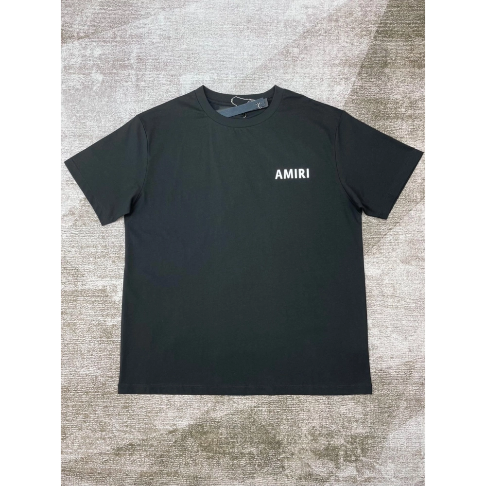 Amiri New letter short-sleeved rear logo letter printt T-shirt,Amiri T Shirt,Tshirt,APPAREL