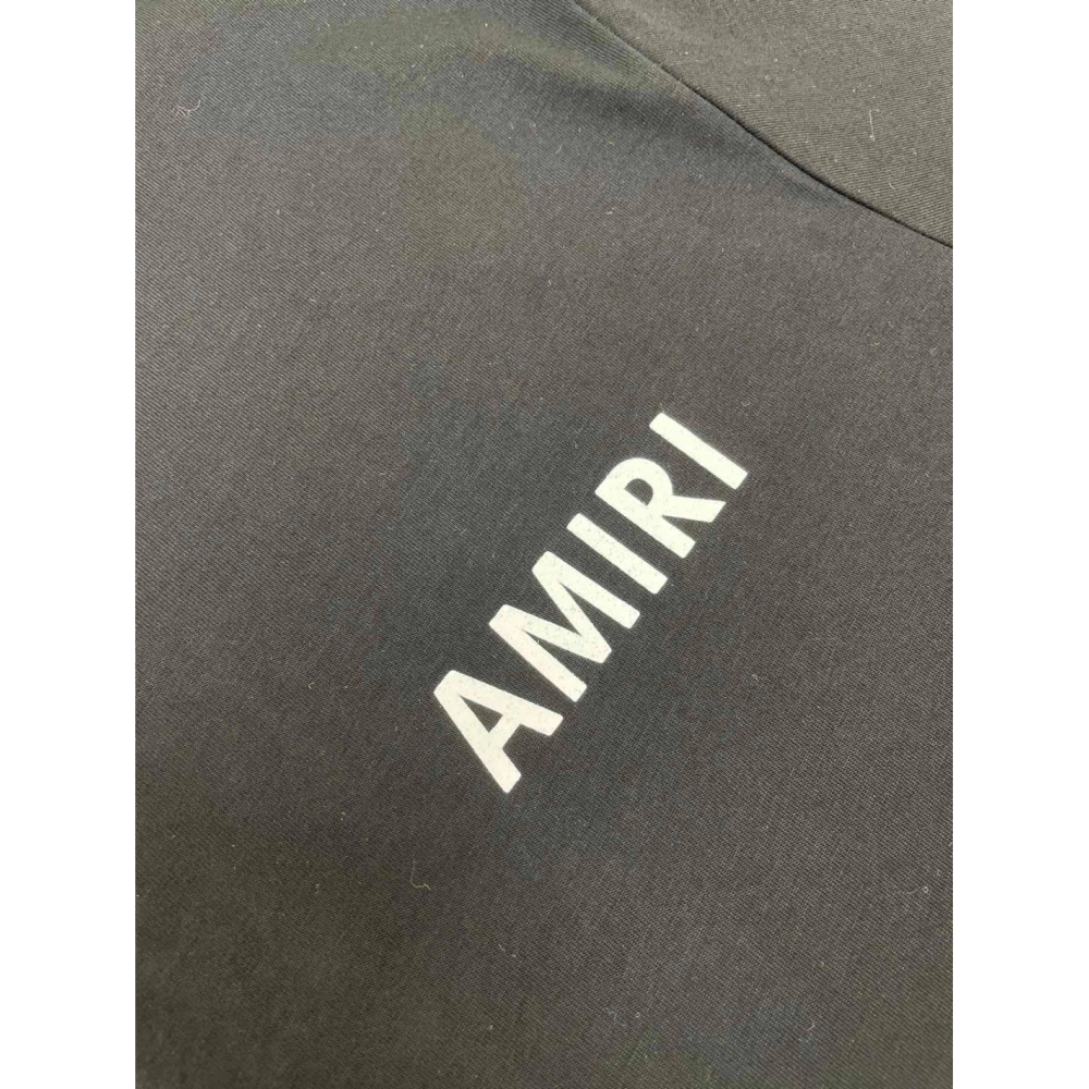 Amiri New letter short-sleeved rear logo letter printt T-shirt,Amiri T Shirt,Tshirt,APPAREL