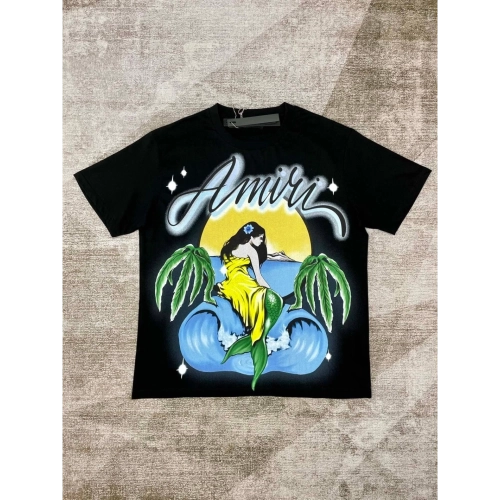 Amiri New Mermaid Printed Short-Sleeve T-shirt,Amiri T Shirt,Tshirt,APPAREL