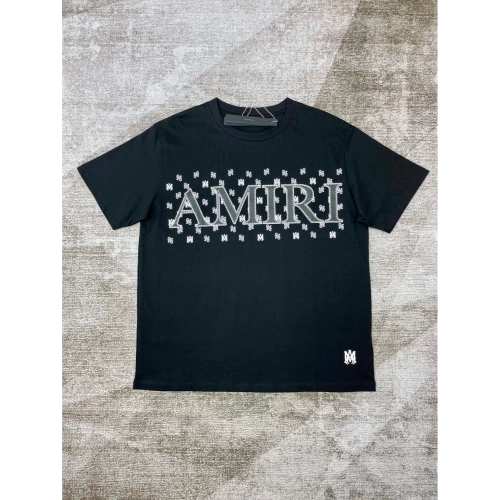 Amiri New Logo Letter Printed Short-Sleeve T-shirt,Amiri T Shirt,Tshirt,APPAREL