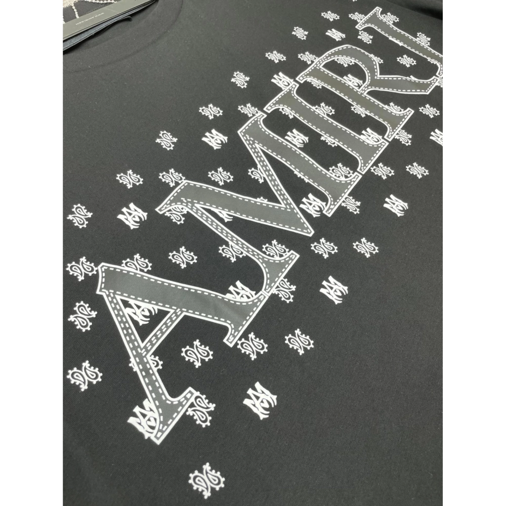 Amiri New Logo Letter Printed Short-Sleeve T-shirt,Amiri T Shirt,Tshirt,APPAREL