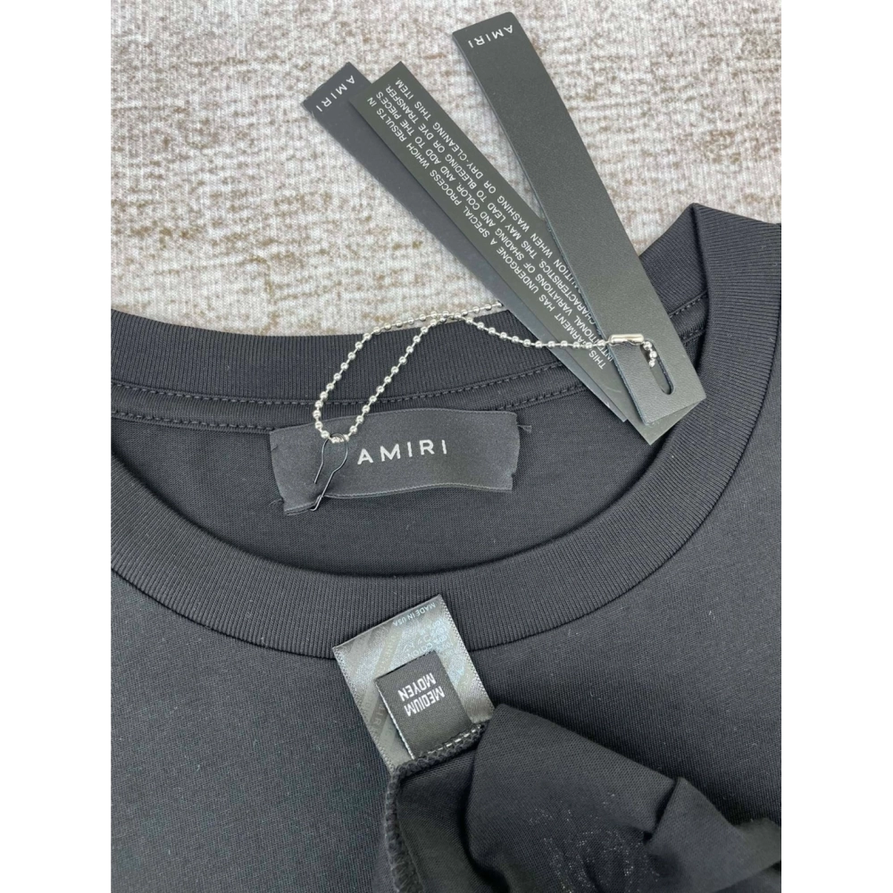 Amiri New Logo Letter Printed Short-Sleeve T-shirt,Amiri T Shirt,Tshirt,APPAREL