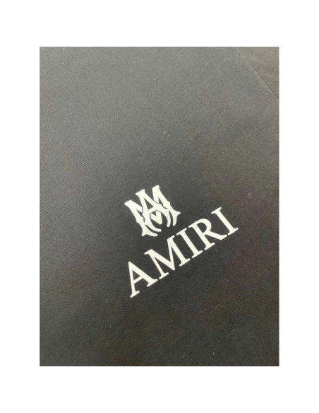 Amiri New print black letter short-sleeved rear wide small logo letter printt T-shirt,Amiri T Shirt,Tshirt,APPAREL