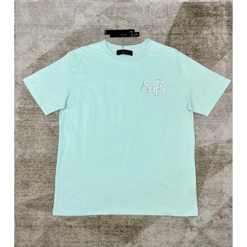 Amiri New logo short-sleeved New wash water mark tag T-shirt,Amiri T Shirt,Tshirt,APPAREL