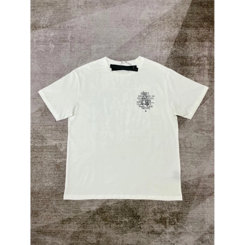 Amiri New print black letter short-sleeved rear wide white letter printt T-shirt,Amiri T Shirt,Tshirt,APPAREL