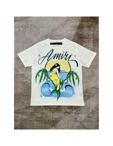 Amiri New Mermaid Printed Short-Sleeve T-shirt,Amiri T Shirt,Tshirt,APPAREL