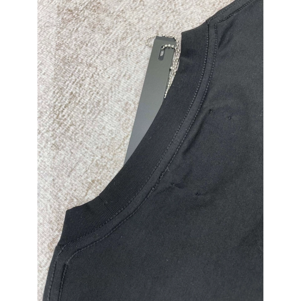 Amiri New print blue letter short-sleeved wide logo thick printt T-shirt,Amiri T Shirt,Tshirt,APPAREL