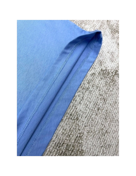 Amiri New print blue short-sleeved rear wide thick logo letter three-dimensional printt T-shirt,Amiri T Shirt,Tshirt,APPAREL