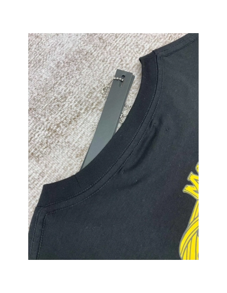 Amiri New print sun black short-sleeved wide AM letter rear sun print T-shirt,Amiri T Shirt,Tshirt,APPAREL